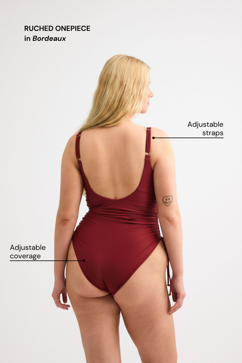 Olive Ruched Onepiece