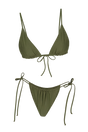 Olive Triangle Bikini Set
